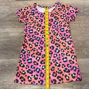 wonder nation Coral & Pink Leopard Print Short-Sleeve Nightgown